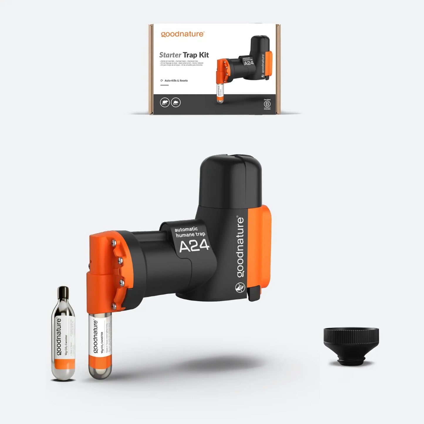 Ratten- und Mausefalle A24 giftfrei, STARTERSET von Goodnature