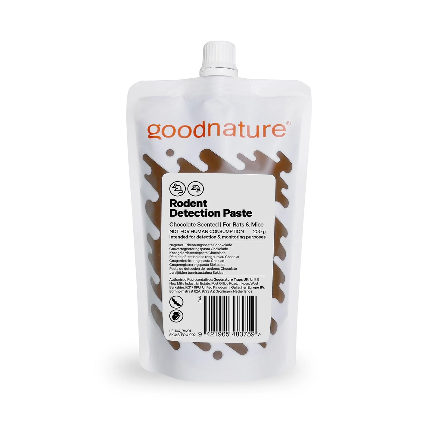 Goodnature Nagetier-Detektionspaste – Schokolade (200 g)