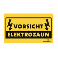 Warnschild "Vorsicht Elektrozaun"