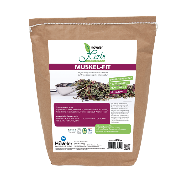Höveler Herbs Muskel Fit 800 gr.