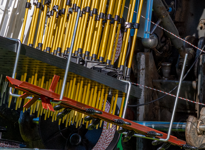 Tornado Master 5.0 Weidezaunmaschine für bis zu 5-reihige Zäune mit 3-Punkt Aufnahme