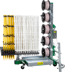 Tornado Master 5.0 Weidezaunmaschine für bis zu 5-reihige Zäune mit 3-Punkt Aufnahme