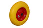 Pannensicheres Rad aus Polyurethan, gelb, Achse 20mm