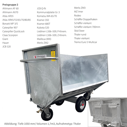 Großraumkuli für Traktoren