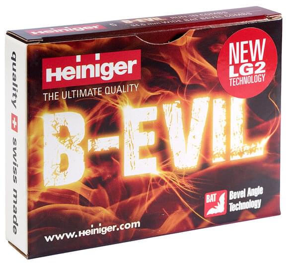 Heiniger Scherkamm B-EVIL LG2 RUN-IN (94,5 mm) | 5 Stück | Rechtshänder