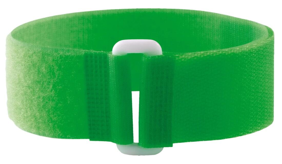 KAMER Fesselband mit Schlaufe (3,8 cm x 41 cm) | 5 Stück | neongrün