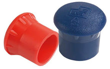 Kappe für Schlagfessel | 2 Stück | blau und rot