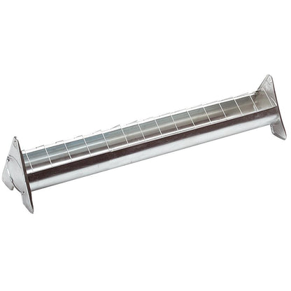 Futtertrog für Hühner | verzinkter Stahl | mit Gitter