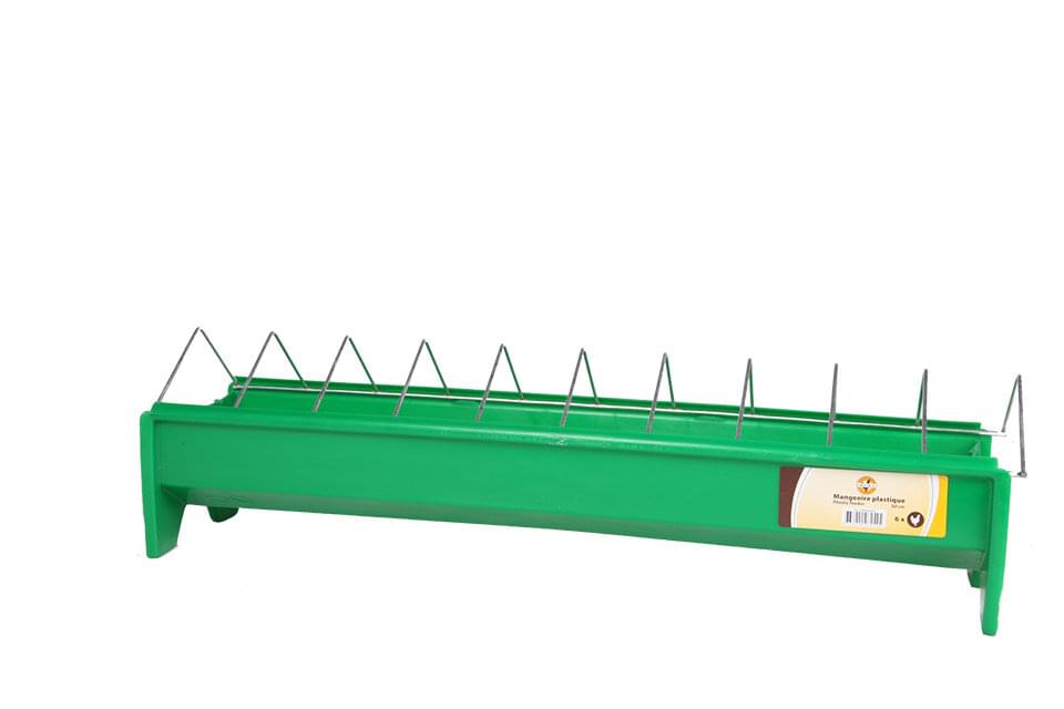 Futtertrog für Hühner | Kunststoff | grün (50 cm )
