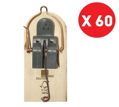 SWISSINNO Mausefalle | FSC- Holz |60 Stück im Karton