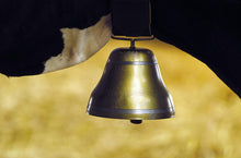 KAMER Stahlglocke rund | Bronzefarben | ø 105 mm | Riemenbreite 50 mm