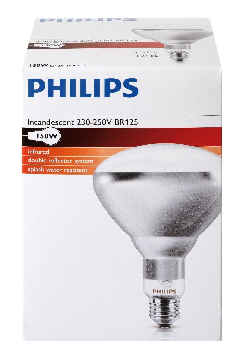 PHILIPS Infrarotlampe 150 W | klar