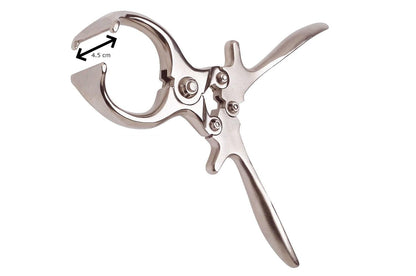 KAMER Kastrationszange aus Stahl | mit Gelenk (23 cm)