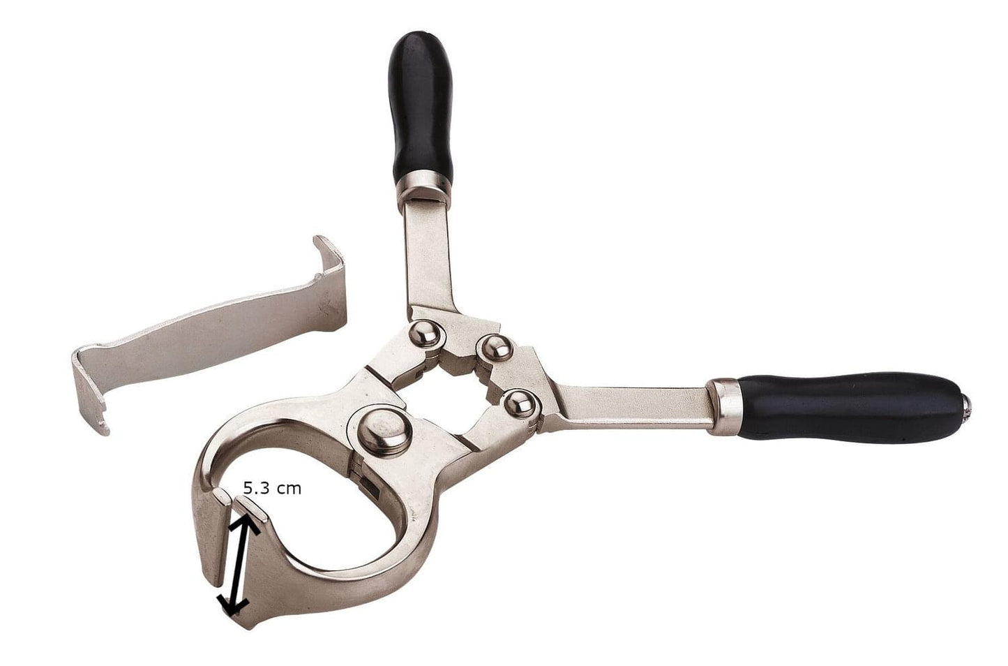 KAMER Kastrationszange aus Stahl | mit Gelenk (30 cm)