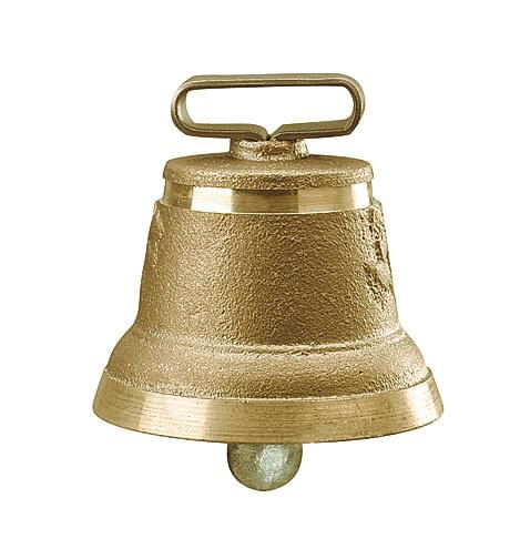KAMER Messingglocke Alpenstil Nr. 5 | ø 50 mm | Durchführung 22 mm