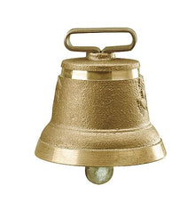 KAMER Messingglocke Alpenstil Nr. 5 | ø 50 mm | Durchführung 22 mm
