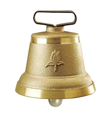 KAMER Messingglocke Alpenstil Nr. 9 | ø 90 mm | Durchführung 45 mm
