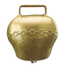 KAMER Stahlglocke Alpenstil gewölbt | Bronzefarben | ø 55 mm | Riemenbreite 38 mm