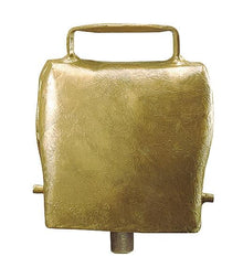 KAMER Stahlglocke Alpenstil gerade | Bronzefarben | ø 90 mm | Riemenbreite 60 mm