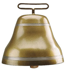 KAMER Stahlglocke rund | Bronzefarben | ø 185 mm | Riemenbreite 82 mm