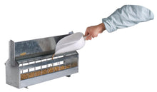 Futtertrog | verzinkter Stahl (4,2 L) | mit Dach und Abwehrrolle