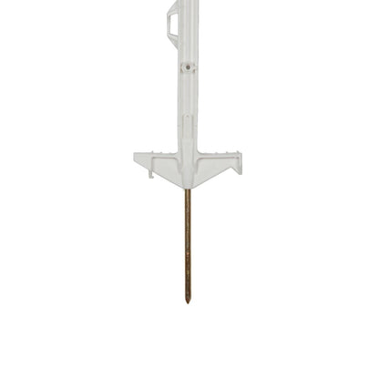 Kunststoffpfahl ranger® I 71 cm I weiß I 5 Stück | Doppeltritt