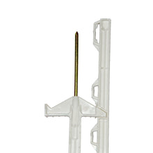 Kunststoffpfahl ranger® I 71 cm I weiß I 5 Stück | Doppeltritt