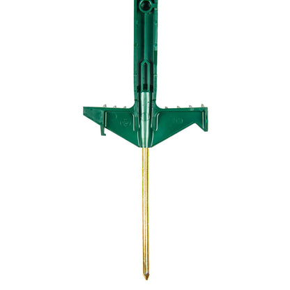 Kunststoffpfahl ranger® I 138 cm I grün I 5 Stück | Doppeltritt