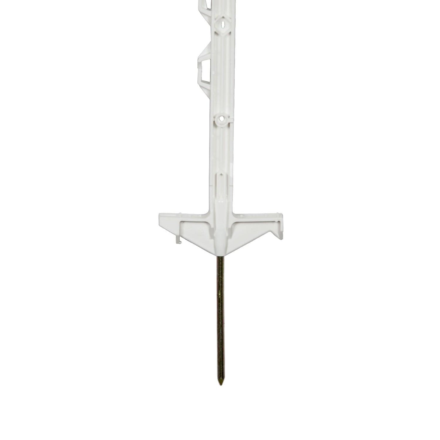 Kunststoffpfahl ranger® I 138 cm I weiß I 10 Stück | Doppeltritt