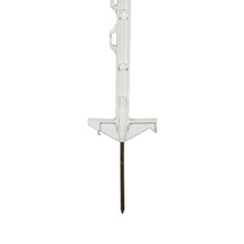 Kunststoffpfahl ranger® I 138 cm I weiß I 10 Stück | Doppeltritt