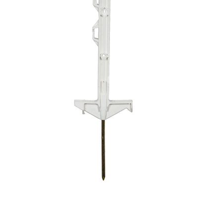 Kunststoffpfahl ranger® I 138 cm I weiß I 10 Stück | Doppeltritt