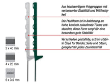 Kunststoffpfahl turbomax® smart post I 78 cm I weiß I 5 Stück
