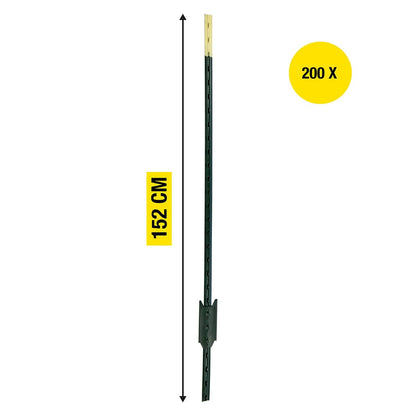 T Post ECO | Metallpfahl | 1,52 m | 200 Stück