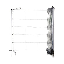 Schafnetz turbomax high energy plus earth mit Erdungsleiter | 105 cm hoch | 50 m lang | Doppelspitze | elektrifizierbar