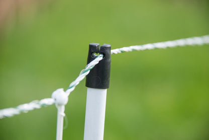 Schafnetz turbomax high energy plus earth mit Erdungsleiter | 105 cm hoch | 50 m lang | Doppelspitze | elektrifizierbar