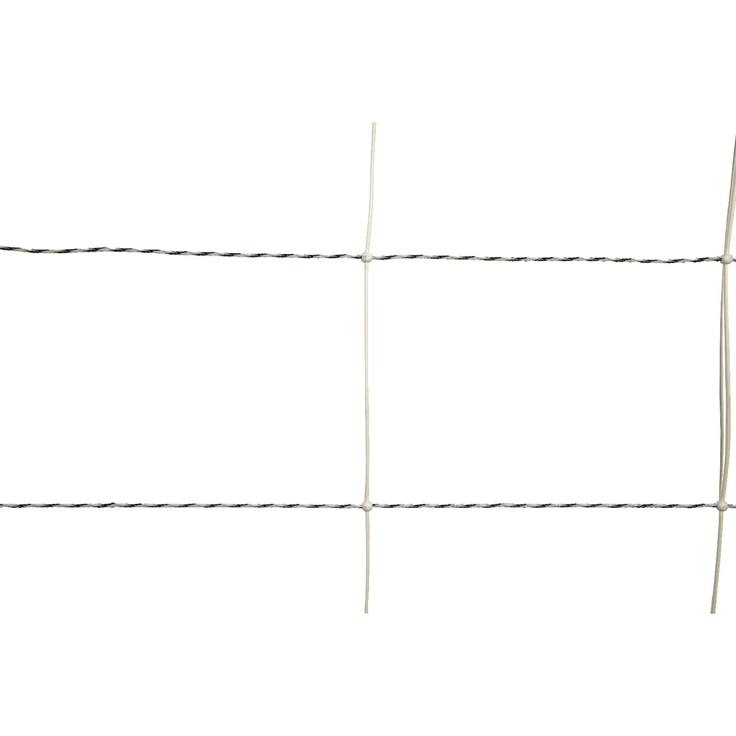 Schafnetz turbomax ® high energy braided plus earth mit Erdungsleiter | 90 cm hoch | 50 m lang | Doppelspitze | elektrifizierbar