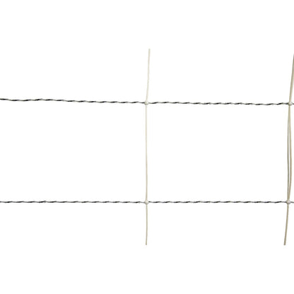 Schafnetz turbomax ® high energy braided plus earth mit Erdungsleiter | 90 cm hoch | 50 m lang | Doppelspitze | elektrifizierbar