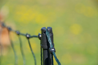 Geflügelnetz farmer®| Fiberglaspfähle | 120 cm hoch | 25 m lang | Doppelspitze | elektrifizierbar