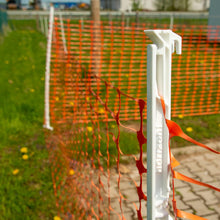 Absperrzaun | 50 m lang | 1 m hoch | orange | ohne Pfähle