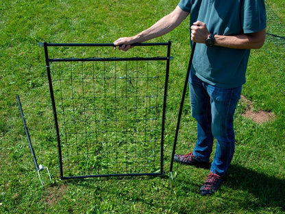 Hotgate Tor für Weidezaunnetze | bis 120 cm | Doppelspitze | elektrifizierbar