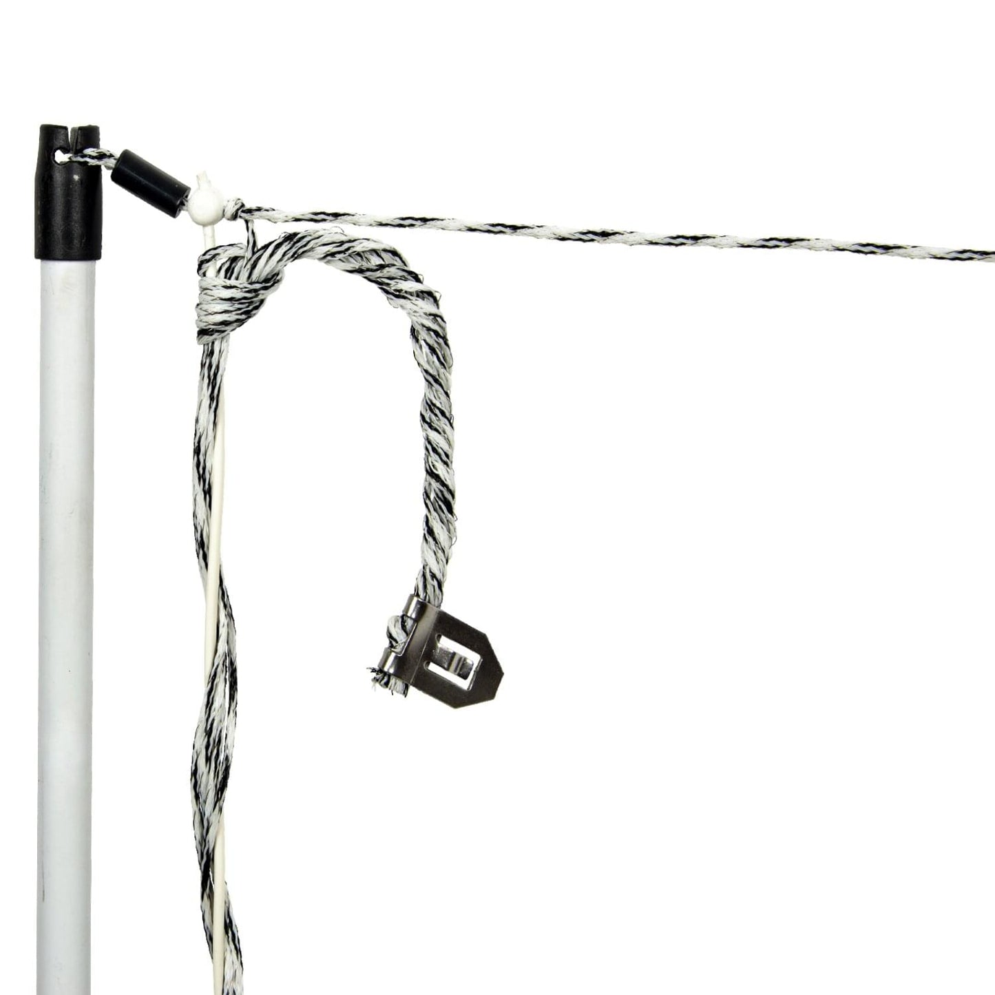 Schafnetz turbomax ® high energy braided plus earth mit Erdungsleiter | 105 cm hoch | 50 m lang | Doppelspitze | elektrifizierbar