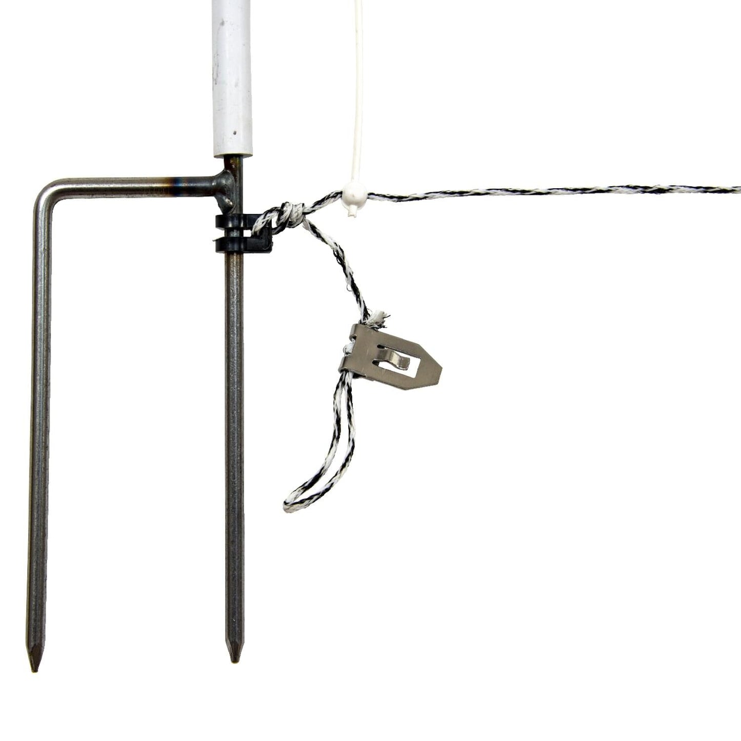 Schafnetz turbomax ® high energy braided plus earth mit Erdungsleiter | 105 cm hoch | 50 m lang | Doppelspitze | elektrifizierbar