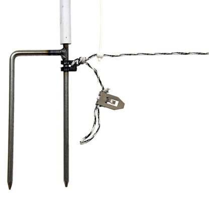 Schafnetz turbomax ® high energy braided plus earth mit Erdungsleiter | 105 cm hoch | 50 m lang | Doppelspitze | elektrifizierbar