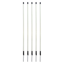 Ersatzpfahl für Elektronetze | Fiberglas | weiß | Einzelspitze | 90 cm über Boden (5 Stück)
