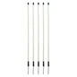 Ersatzpfahl für Elektronetze | Fiberglas | weiß | Einzelspitze | 90 cm über Boden (5 Stück)