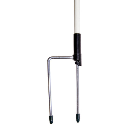 Ersatzpfahl für Elektronetze | Fiberglas | weiß| Doppelspitze | 90 cm über Boden (5 Stück)