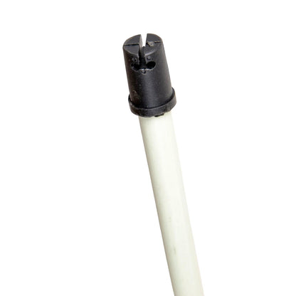 Ersatzpfahl für Elektronetze | Fiberglas | weiß| Doppelspitze | 90 cm über Boden (5 Stück)