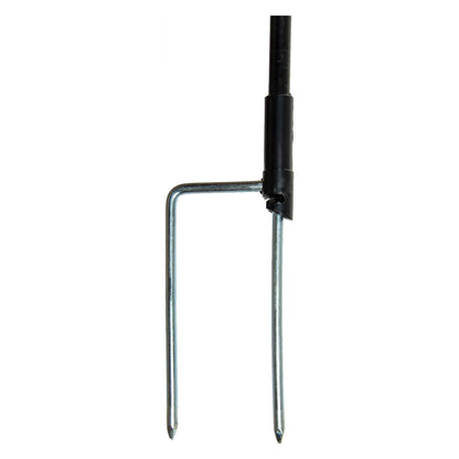 Ersatzpfahl für Elektronetze | Fiberglas | schwarz | Doppelspitze | 120 cm über Boden (5 Stück)