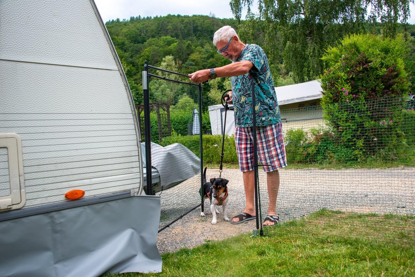 Tor für Begrenzungszäune | Doppelspitze | nicht elektrifizierbar
