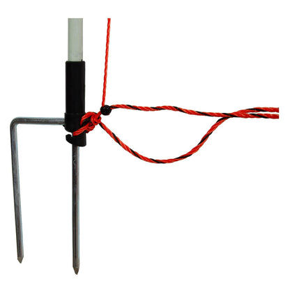 Schafnetz farmer®| Fiberglaspfähle | 105 cm hoch | 50 m lang | elektrifizierbar | Doppelspitze